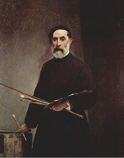 Francesco Hayez Self-portrait at the age of 69.